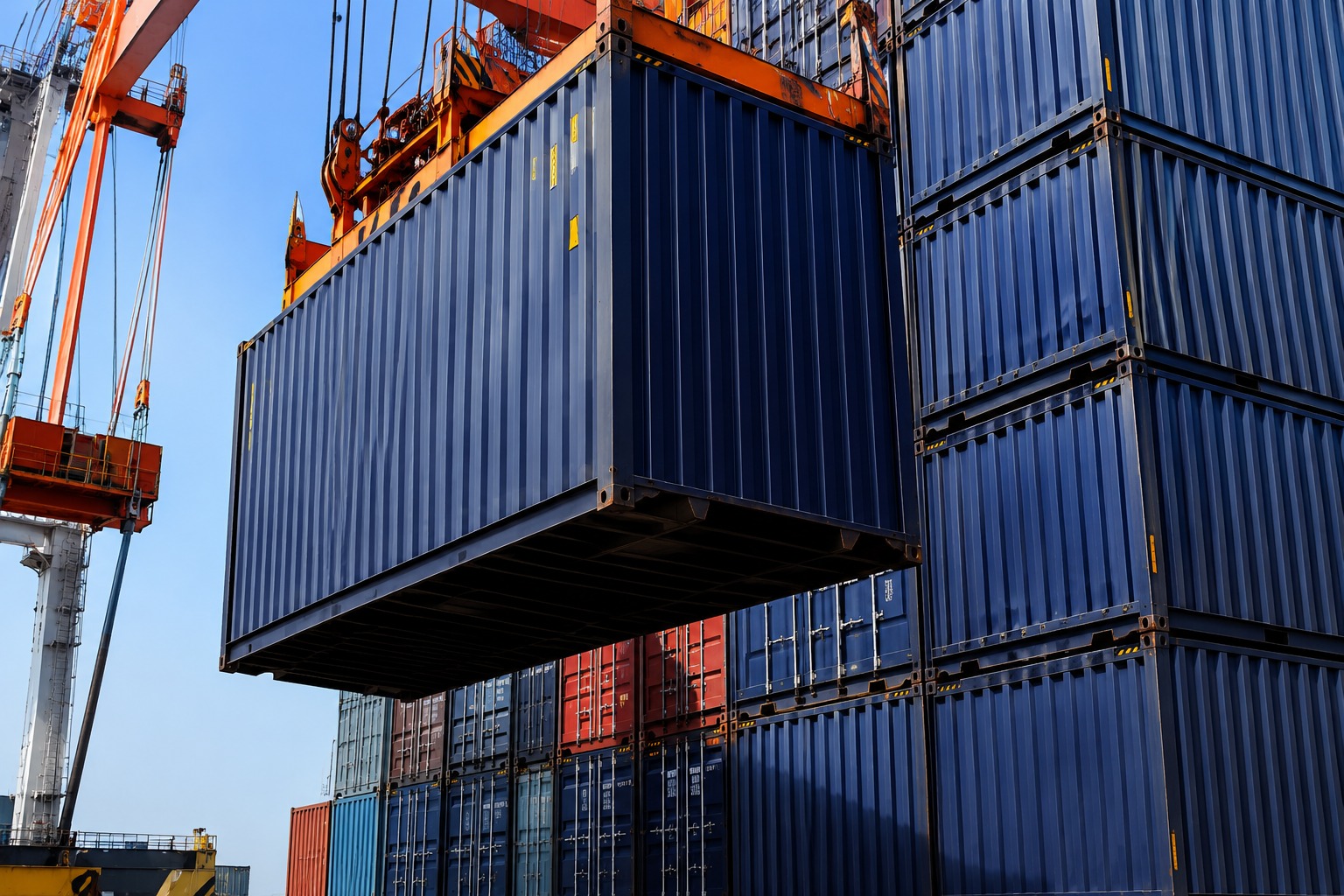 Shipping container and port logistics